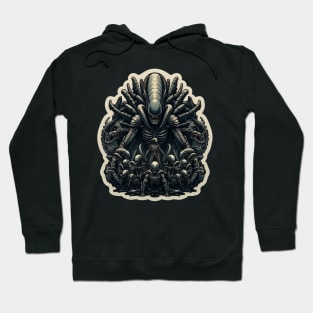 The Alien Queen leads its army Hoodie